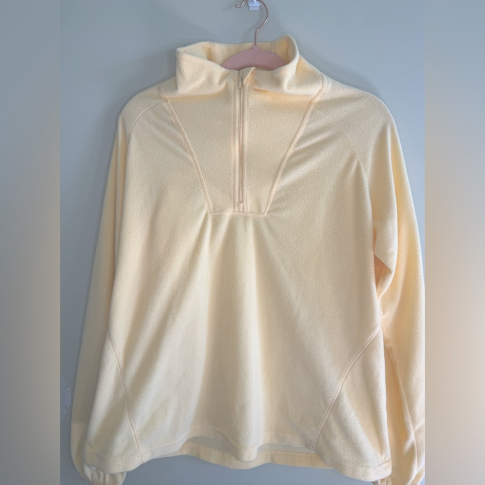 Yellow Columiba XL fleece Quarter-Zip Pullover